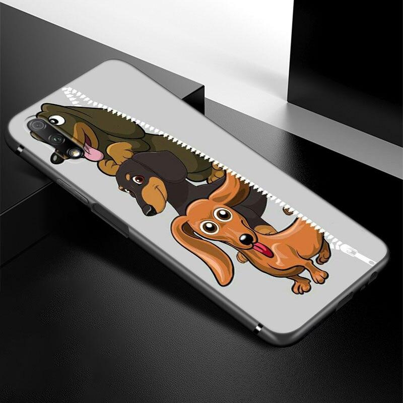 

Чехол для телефона с любовью к таксам для Huawei Honor 7A 8A 9X 20 Pro 8 10X Lite 9A 8C 9C 20E 7S 8S 20S 8X 10i 20i 30i Мягкая черная крышка Honor 8 Lite