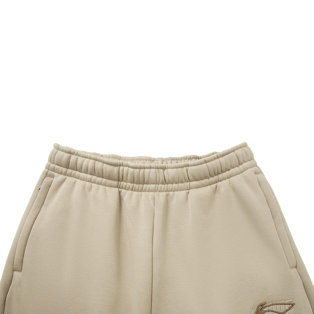 Li Ning Sports Fashion Serie Lässige Einfache Bündchen Weite Bequeme Strick-Sweathose Herren Unterteile AKLVH29-7