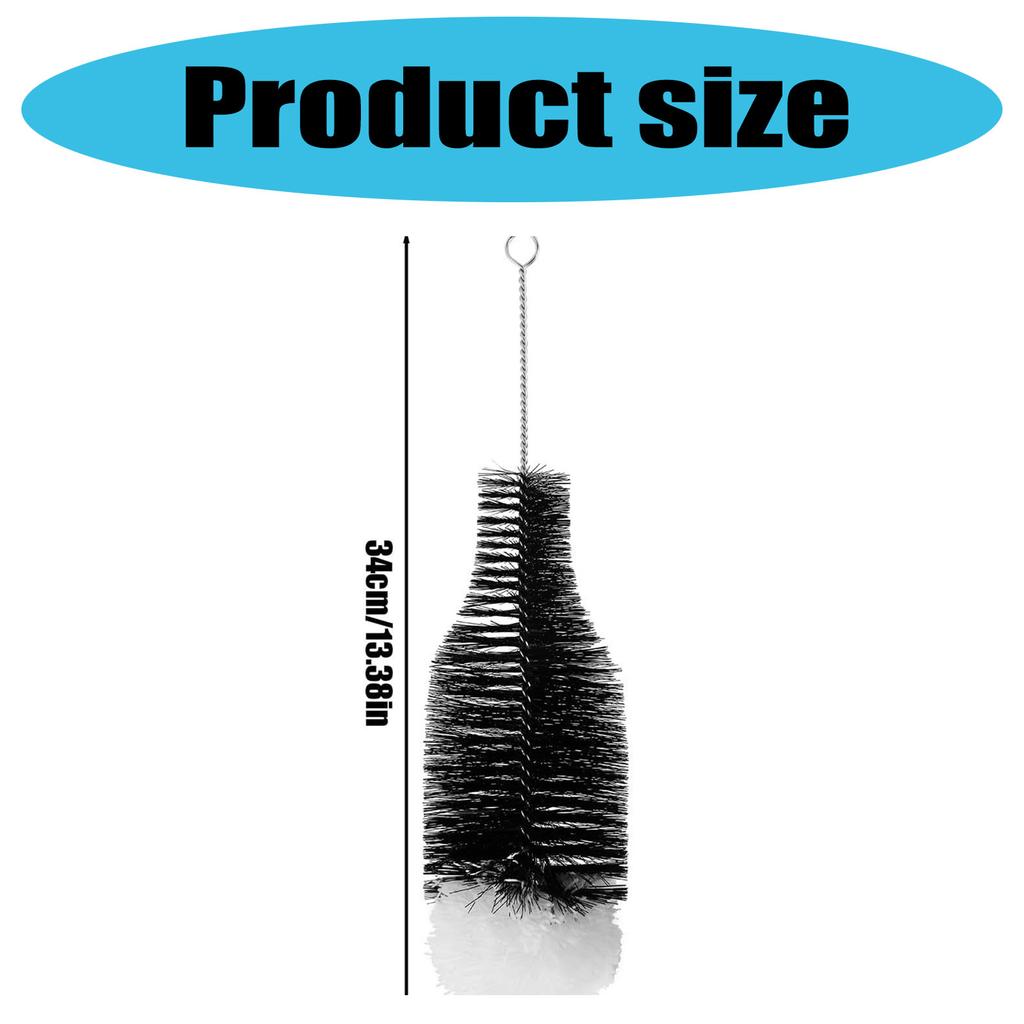 Bottle Brush for Sodastream and Soda Bottles Gentle Anti Scratch Bristles Cleaner with Ergonomic Handle