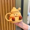 Мила та кумедна чашка-какашка, дивна керамічна кружка з кришкою, подаруйте дівчатам негарні подарунки на день народження