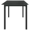 vidaXL Gartentisch Schwarz 150x90x74 cm Aluminium und Glas