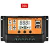 LCD Accessories 10A, 10A 20A 30A 12V 24V Automatic Identification Solar Controller Photovoltaic Regulator Color Screen Timer