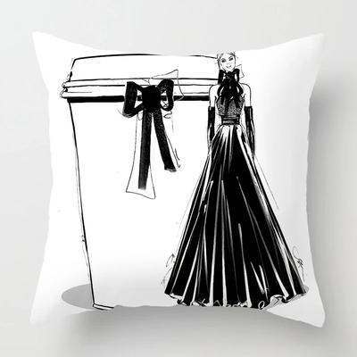 Nordic Fashion Water Cup Pillowcase Women's Favorite X Pillowcase Cushion Cover Sofa Home Decor Living Room Decor X