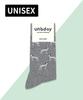 Eonbidei Unisex Dog Pattern Socks - Gray
