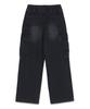RAYFIKERS Cargo Parachute Elastic Denim Pants Mq6Du164_Black