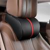 Car Leather Headrest Lumbar Cushion Memory Foam Neck Pillow Lumbar Pillow Car Lumbar Headrest Memory Foam Core