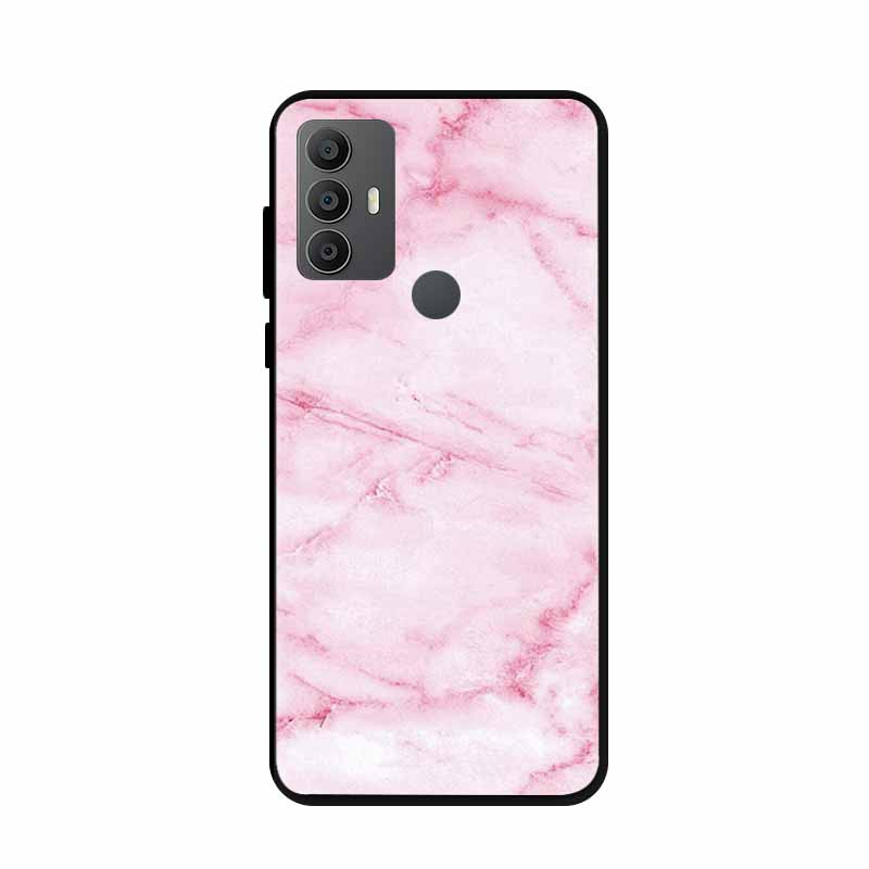 For Alcatel 1V 2021 Case 6002A 6002D 6.52" Marble Silicone TPU Soft Shockproof Phone Case for Alcatel 1V (2021) Covers Coque 1 V