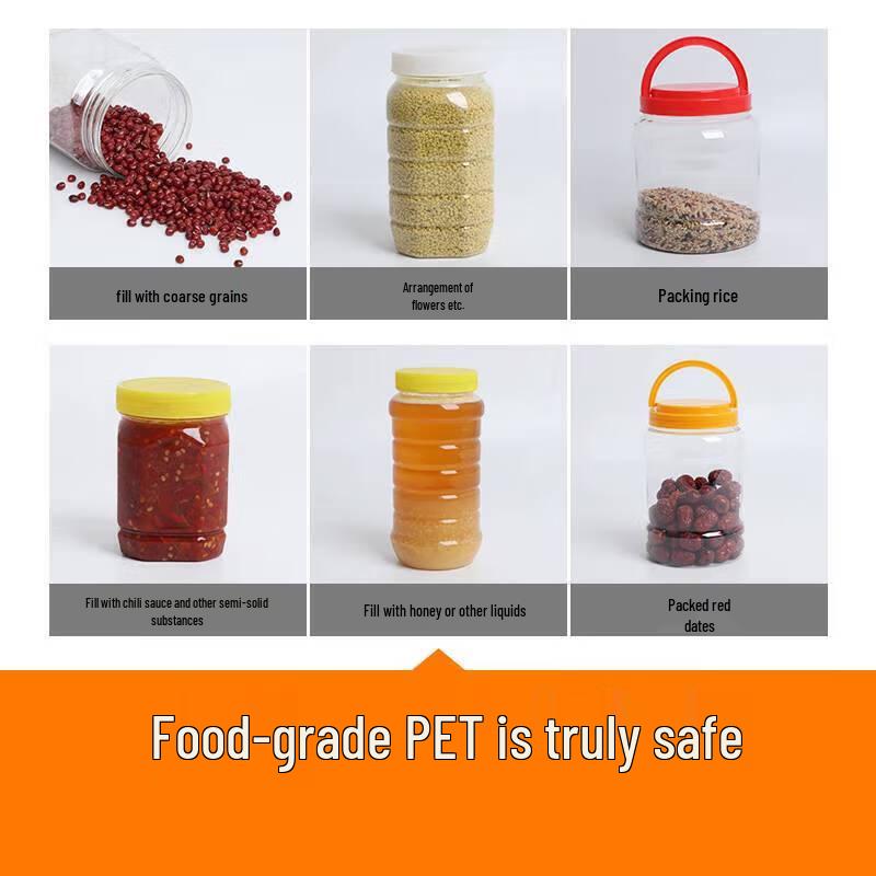 WeiYi Plastic Transparent Honey & Food Storage Jar