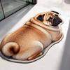 3D Kedi Görüşlü Silicoflora Zemin Paspası, Ev Banyo Zemin Paspası, Hızlı Kuruyan Su Emici Ayak Paspası, Kolay Temizlenebilir Banyo Paspası