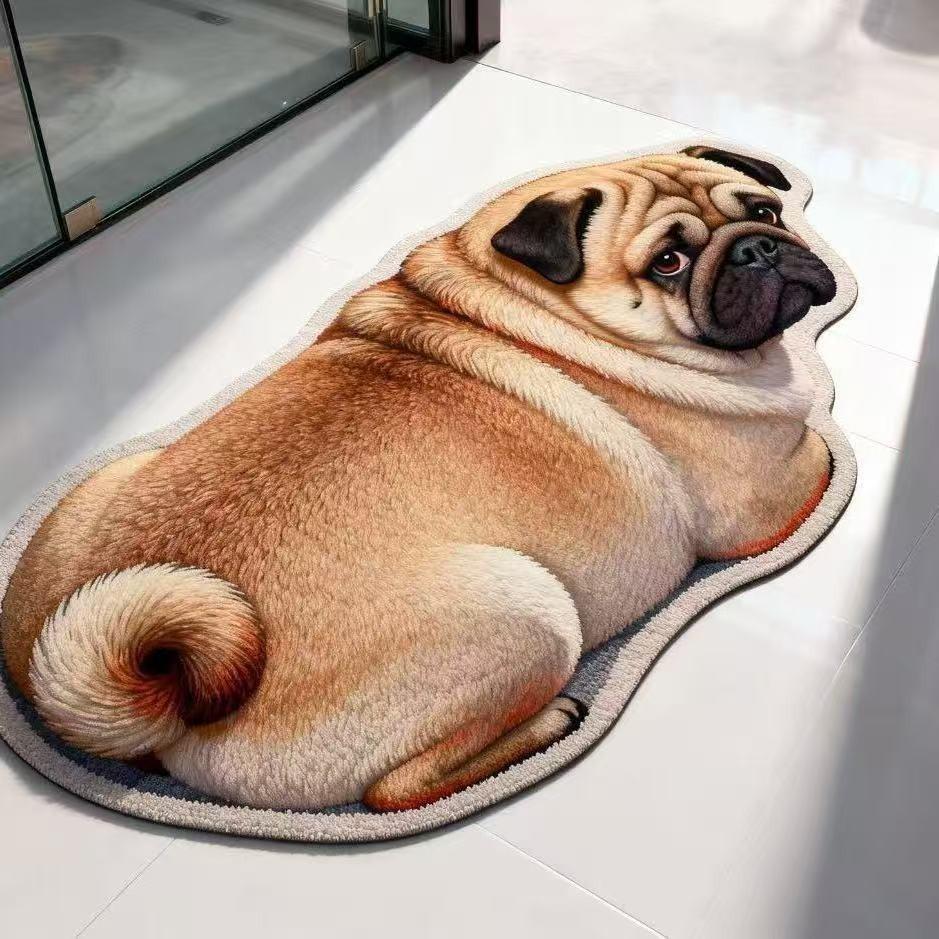3D Kedi Görüşlü Silicoflora Zemin Paspası, Ev Banyo Zemin Paspası, Hızlı Kuruyan Su Emici Ayak Paspası, Kolay Temizlenebilir Banyo Paspası