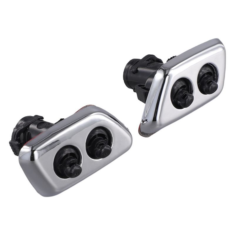 Authentic 2Pcs Head Light Lamp Windshield Washer Nozzles Jet DA805833AA Fit For 300 C 2005 2006 2007