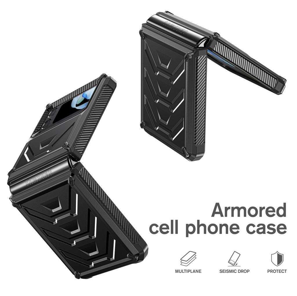 Shockproof Armor Case For Samsung Galaxy Z Flip 4 Flip3 Case Hard Pc Back Tpu Frame Cover For Samsung Galaxy Flip4 3 Rugged Case
