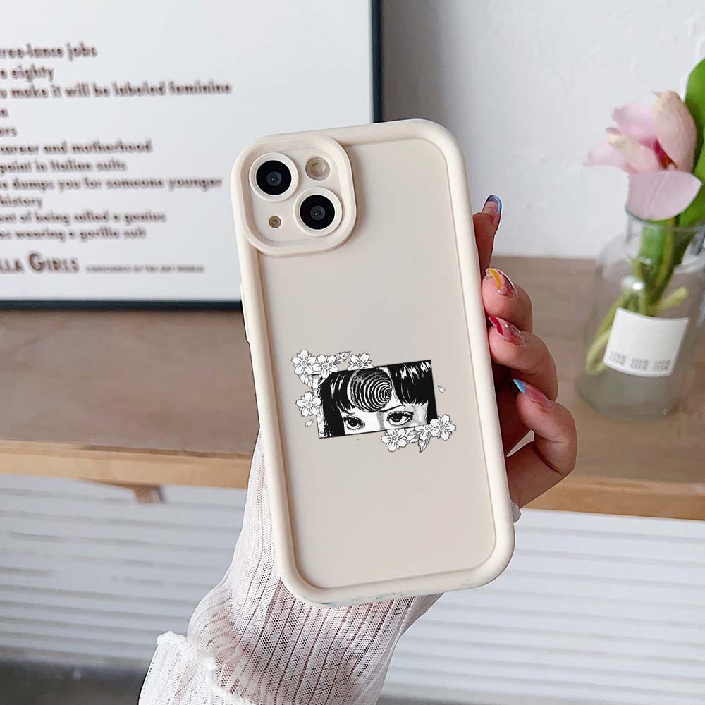 Sky Eye Ladder Phone Case for iPhone 15 Samsung A24 Huawei Honor 90 Xiaomi Redmi 12 Infinix Realme Angel Eye Soft Cover NY10 Japanese Horror Manga Art