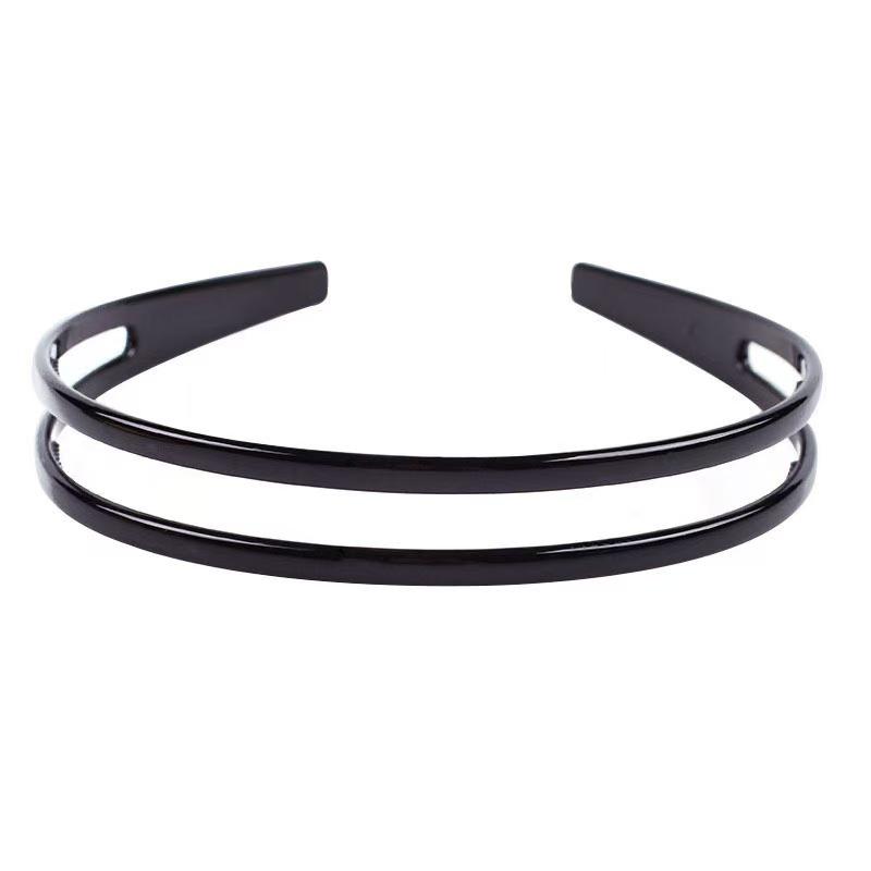 Buntes, wellenförmiges koreanisches Zahnkamm-Haarband - Rutschfest, schonend zum Haar, Bequemer Sitz, Ideal zum Bändigen von Babyhaaren.