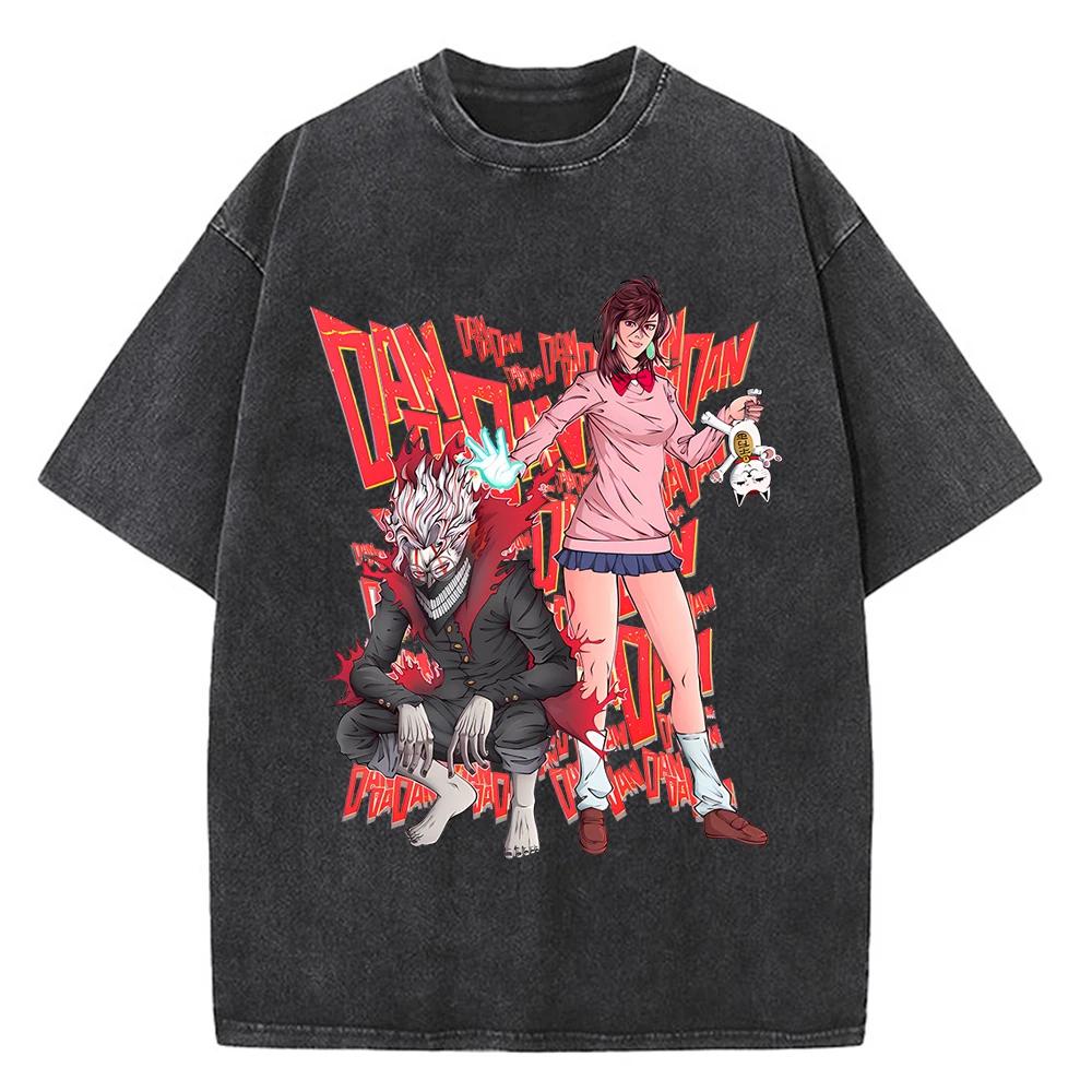 Dandadan Okarun Tshirt Men Japanese Anime T Shirt Cartoon High Quality Cotton Tshirt Aesthetic Fashion Tee Male S
