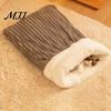 Thoughtful Gift for Cat Lovers Warm Fluffy Sleeping Bag, Semi-closed Enclosed Tunnel Bed, Self-Heating Portable Pet Resting Plush Lining