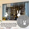 Autocolant din Sticlă Folie Statică pentru Geamuri Lipire prin Desprindere Fără Adeziv Folie de Geam pentru Intimitate Design Iepuraș de Paște Ou Îndepărtare Ușoară Fără Bule Folie Decorativă pentru Geamuri