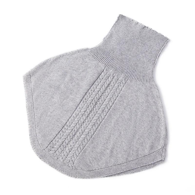 Women Wool Knitted Ring Scarf Winter Turtleneck Neckchief Warm Soft Cashmere Short Wraps Korea Fashion Fake Collar Girl