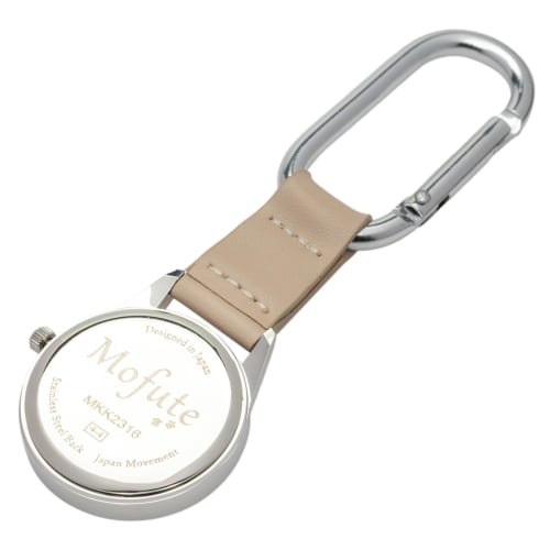 Fieldwork Women's Analog Pocket Watch with Carabiner, Animal Design, Yorkie Dog, Beige, MKK2316-2