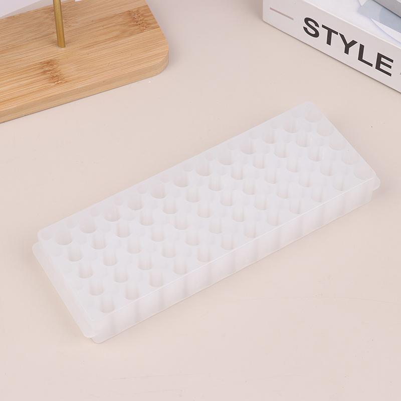 60 Holes Centrifuge Test Tube Rack 2 Side Test Tubes Holder Bracket 0.5Ml/1.5Ml Centrifuge Vial Tube Support Laboratory Supplies белый