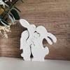 Hasen Familie Silikon Kerzenformen für handgemachte Kerzen Seife 3D Hasen Silikonformen für Fondant Schokolade Desserts