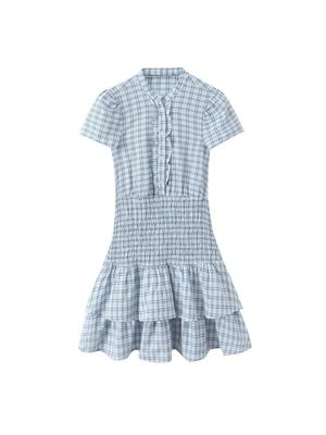 Autumn/Winter 2025 Stylish Waist-Cinching Plaid Dress for Women - Versatile and Elegant for Work or Casual Wear