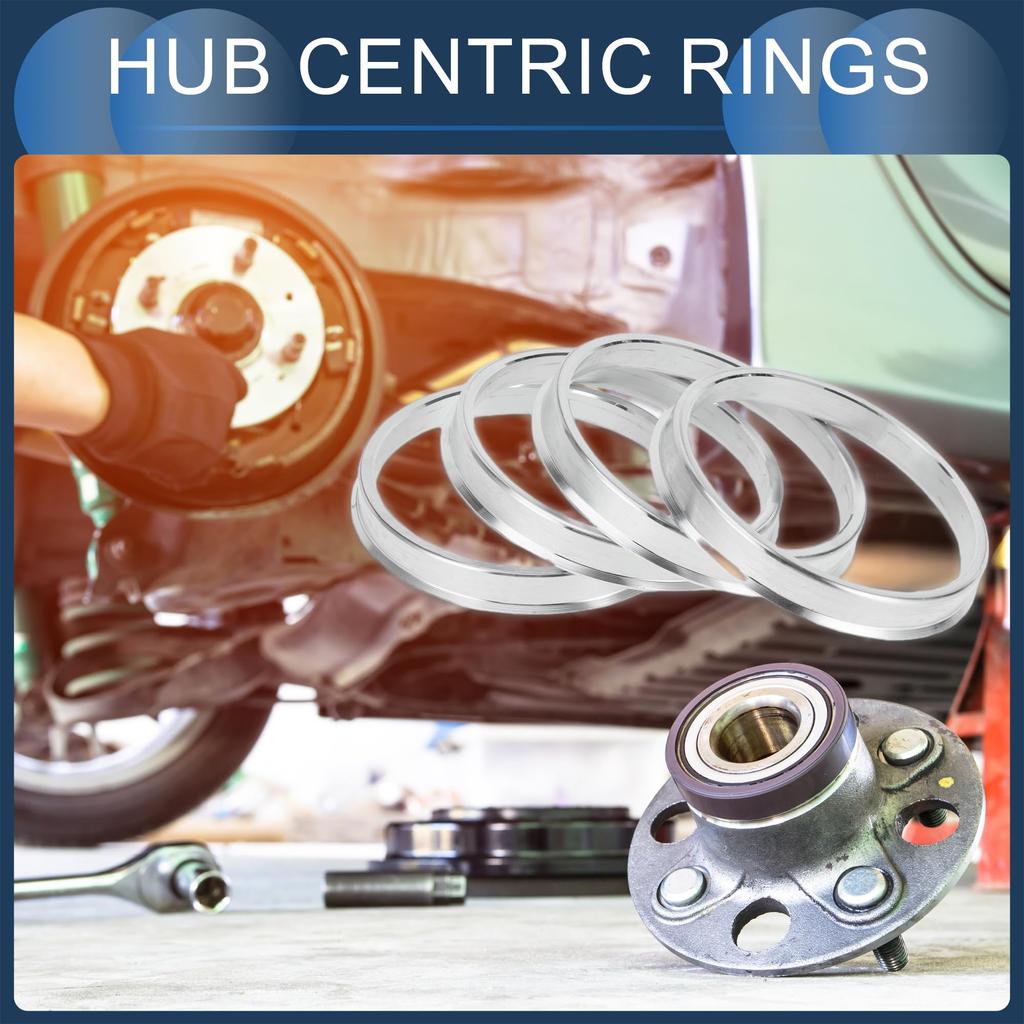 INFINAUTO Hub Centric Rings 66.1mm Inner to 73.1mm Outside Diameter Vehicle Wheel Hub Rings Aluminum Alloy 4pcs