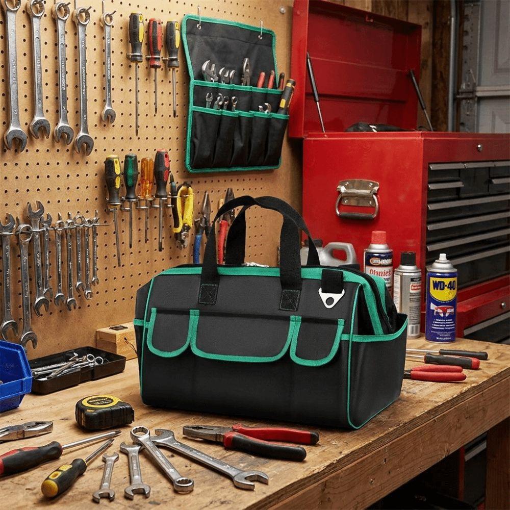 Heavy Duty Toolbox Organizer Multi-Pocket Electrician Tool Bag Tool Storage Outdoor Work