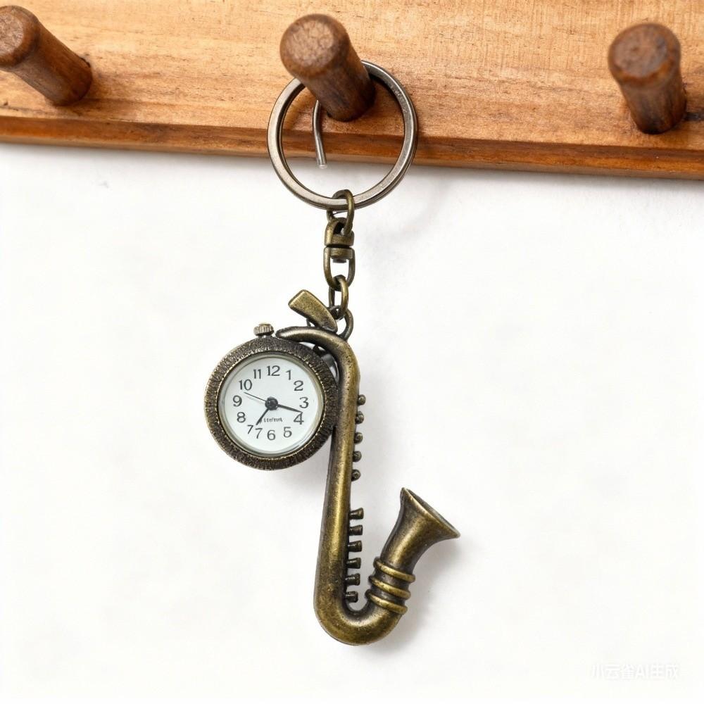 Retro Creative Pocket Watch Vintage Design Quartz Watch Keychain Watch Gift Collection