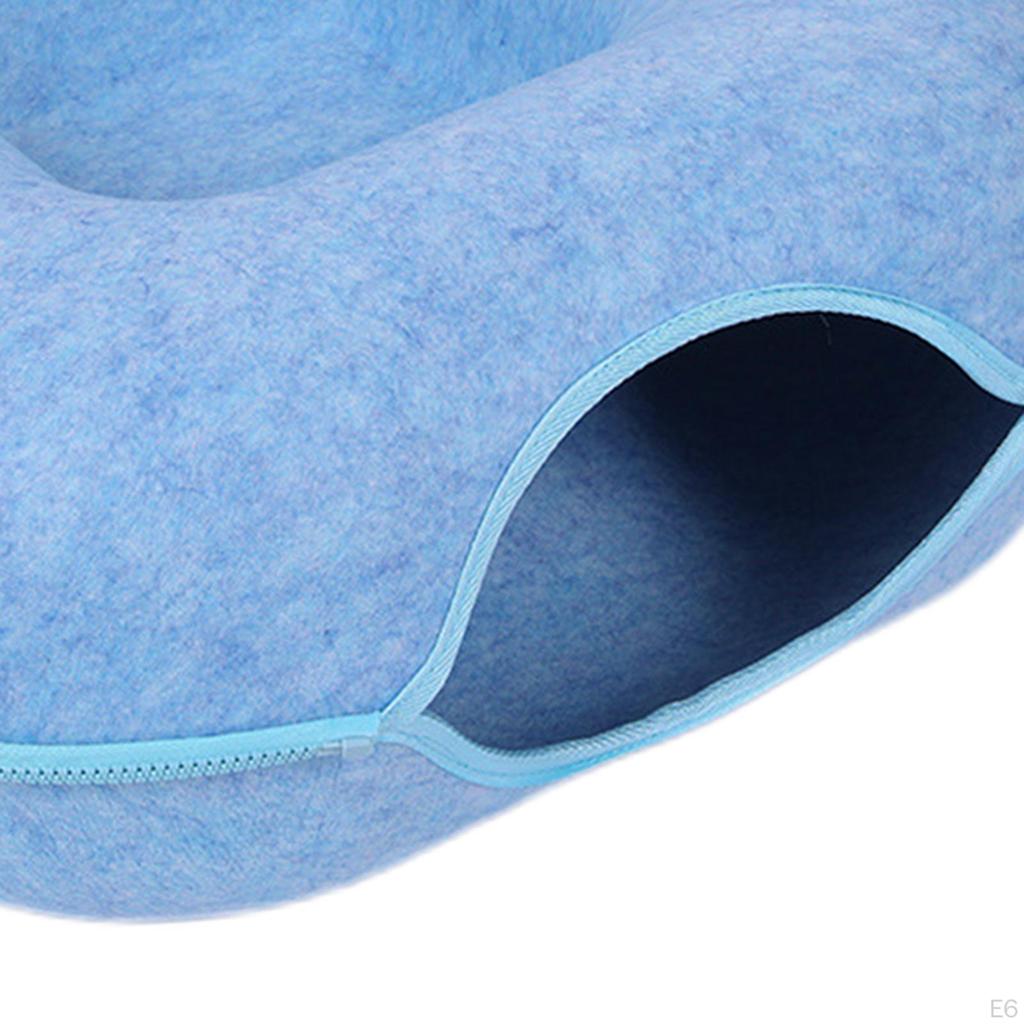 Felt Cat Tunnel Cave Bed, Detachable Cozy Easy to Carry for Training Toy