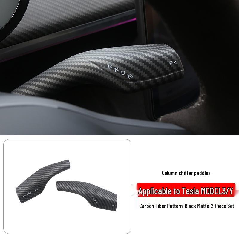 Tesla Model 3/Y Carbon Fiber Interior Console & Steering Wheel Trim