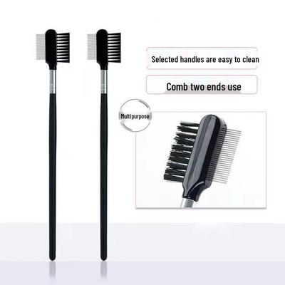 Stainless Steel Dual-Head Eyebrow Comb & Eyelash Brush Tool