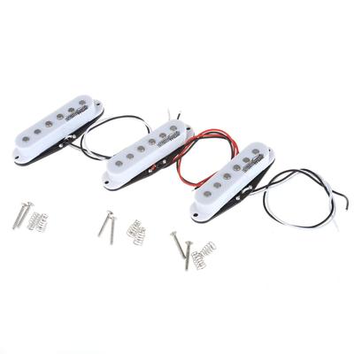 Wilkinson LOW GAUSS Vintage Tone Ceramic Strat Style Guitar Pickup White Set,