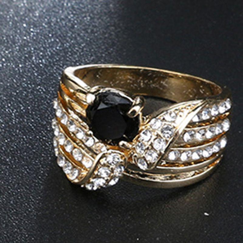 Stunning Fashionable Crystal Ring In [insert Color] For Elegant Lady's Party Jewelry