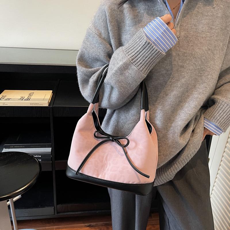 Large capacity leopard print bag women's autumn and winter underarm shoulder bag college student commuting tide tote bag