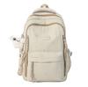 Cute Nylon Backpack for Women & Teens – Lightweight School Bag with Star Print and Decorative Tassels, Perfect for Daily Use