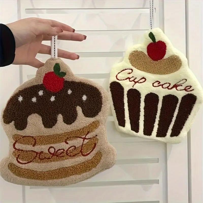 Cake Towel Hanging Style Bathroom Towel Kitchen Absorbent Gadget Cartoon Thick Handkerchief
