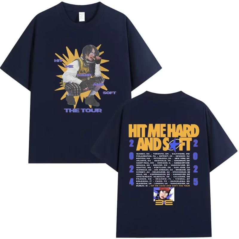 

Hit Me Hard and Soft Tour 2024-2025 T Shirt Men Women Fashion Hip Hop T Shirts Cotton Loose Cozy Short Sleeve T-shirts Fans G... 5XL різнокольоровий