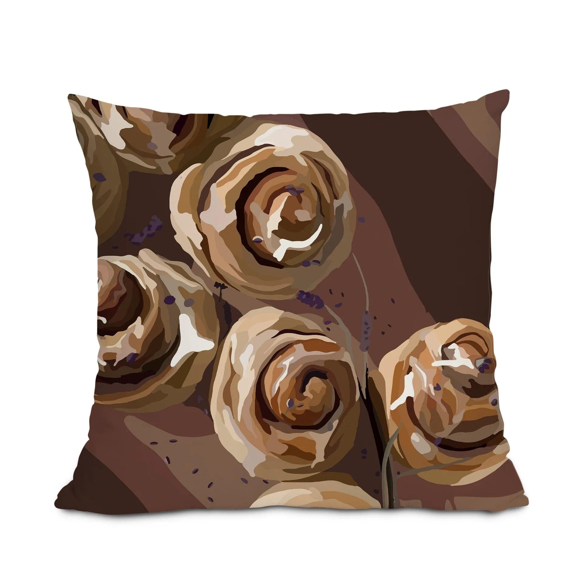 

Коричневое бикини, уличная подушка для кемпинга, автомобиля, поясная подушка, диванная подушка, летняя стильная наволочка, прикроватная подушка 40x40cm