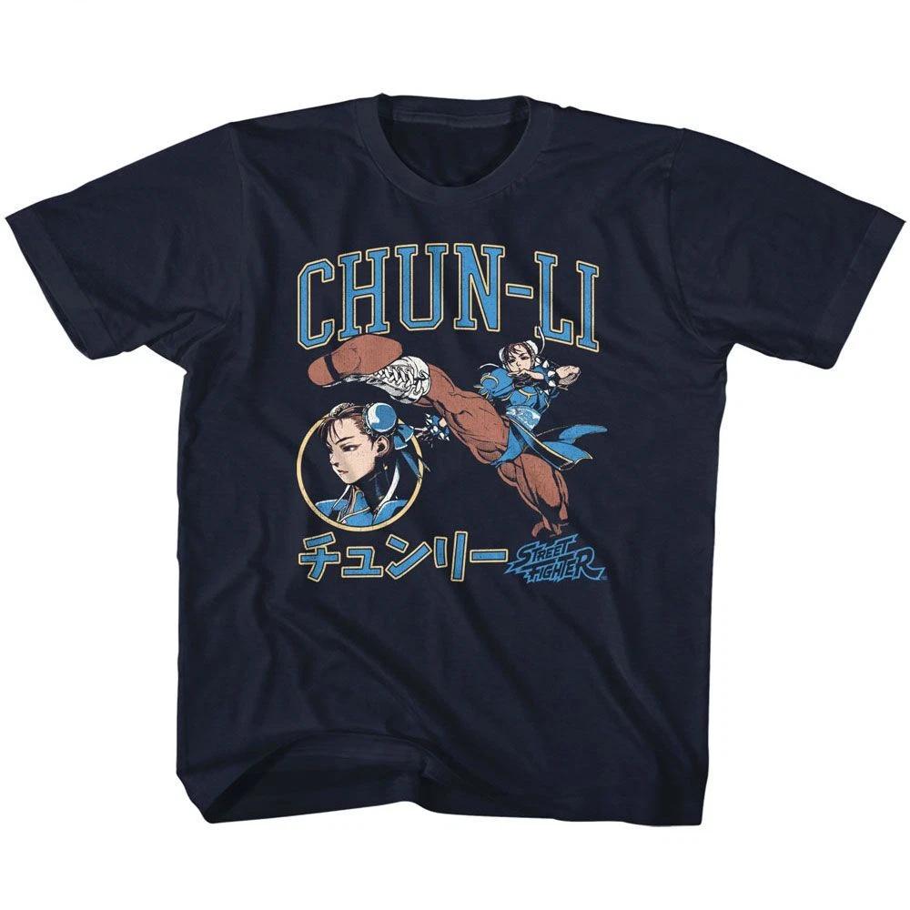 Street Fighter Chun Li Varsity Gaming Children s T-shirt 150