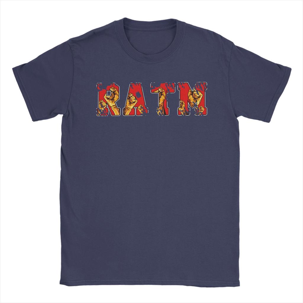 Rage Against The Machine Cotton TShirt For Men Beach  Funny T Shirts Round Neck Fashion Tees Plus Size Design Tops