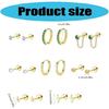 Stainless Steel Threaded Ear Studs For Piercing Fade Resistant Material Easy Maintenance Secure Fit Day Night Wear