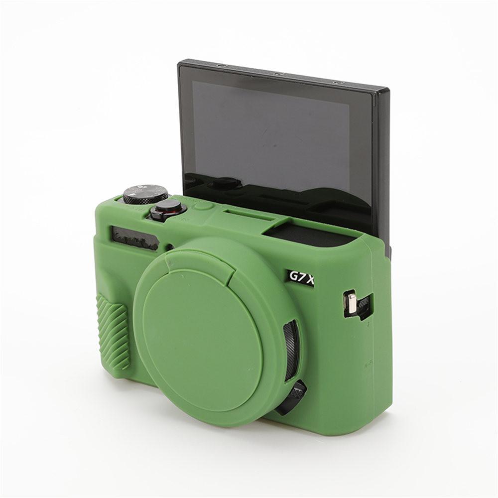 Soft Silicone Rubber Armor Camera Body Case For Canon G7X Mark II III G7XII G7X2 G7XIII G7X3 Shockproof Cover With Lens Cap