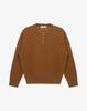 WORK ON BODY OFF Easyon Semi-Overfit Henley Neck Knit [Brown]