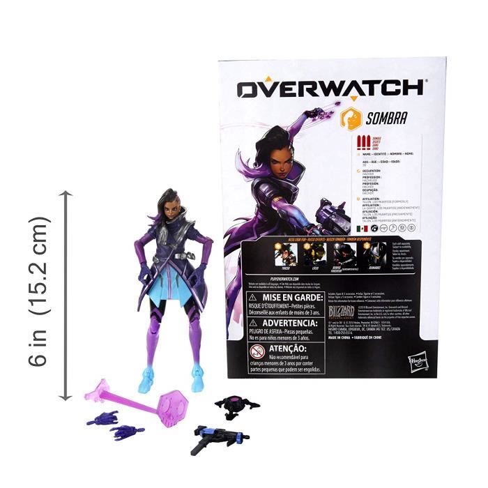 Figurine - hasbro - sombra - 15cm - collectible - overwatch - neuf