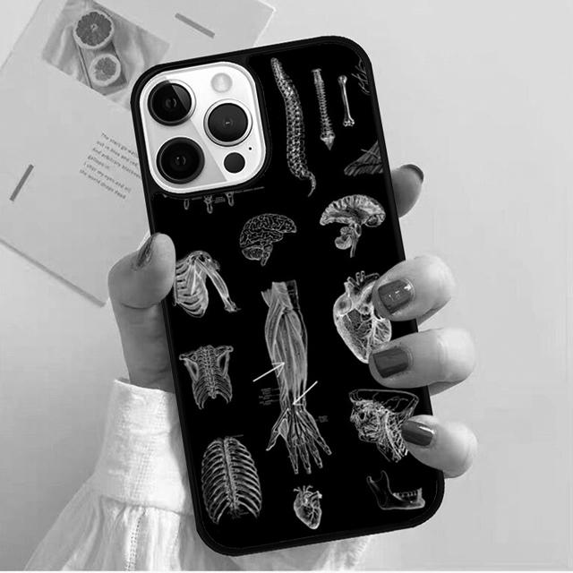 Human Brain Art Phone Case Back Cover for iPhone 17 Air 16 15 14 13 11 12 Pro Max Plus Shell Coque