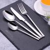20/24/28 Pieces Sliver Tableware Stainless Steel Western Cutlery Sliverware Mirror Dinner Set Knife Spoon Fork Kitchen Utensils