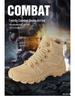 Men's Plus Size Breathable Non-slip High-Top Hiking Combat Boots