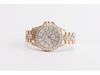 Luxury Men's Quartz Watch with Full Diamond Three-Eye Design