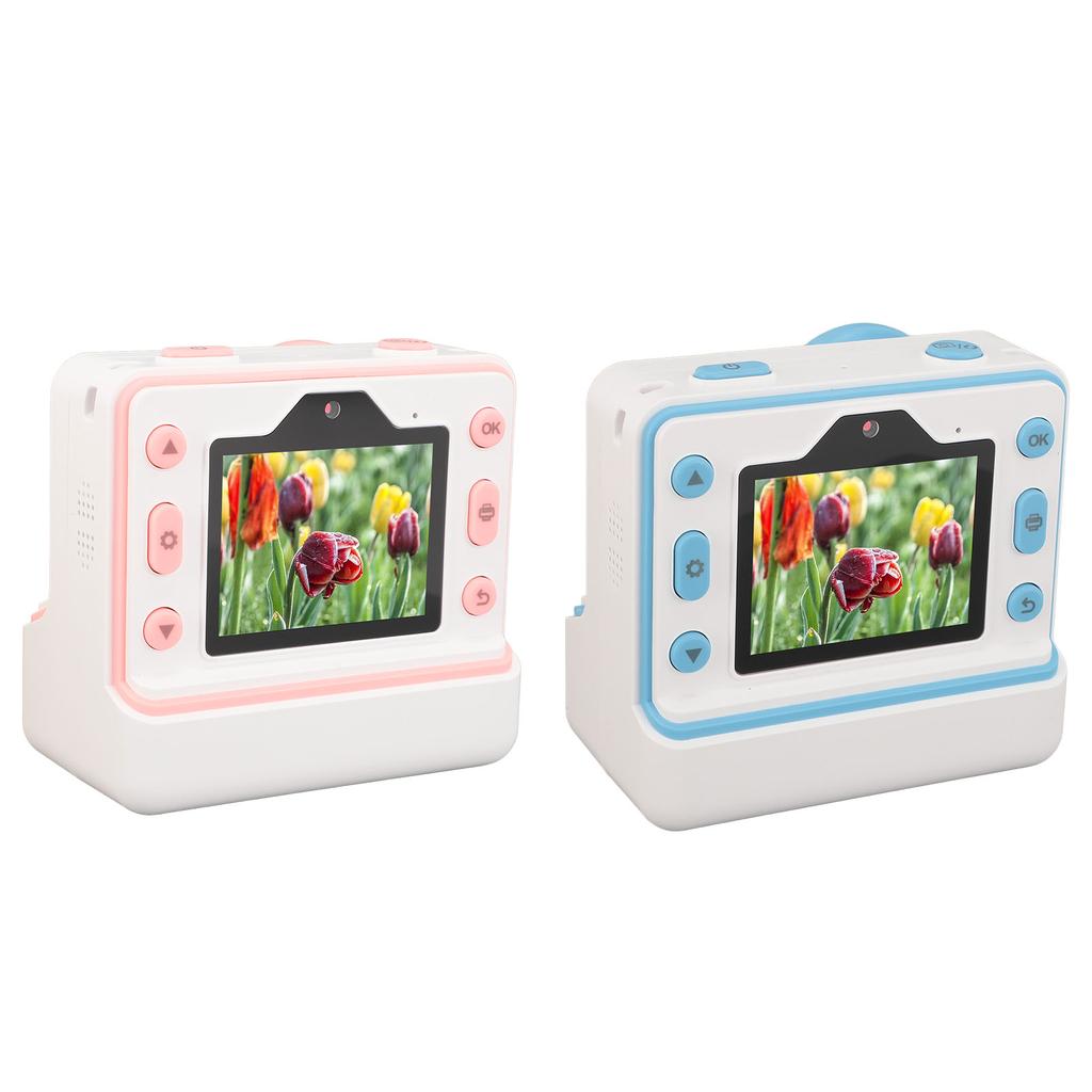 Print Camera 1080P HD 48MP Dual Lens 2.4 Inch IPS Screen Photo Video Camera 16X Digital Zoom Flash T